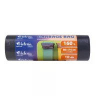 Szemeteszsák, 160 l, 10 db, 80x110 cm, VICTORIA FACILITY