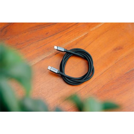 USB kábel, USB-C - USB-C, 1,2 m, 100W, VERBATIM, fekete