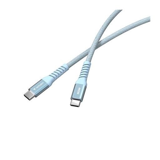 USB kábel, USB-C - USB-C, 1,2 m, 60W, mágneses, VERBATIM, kék