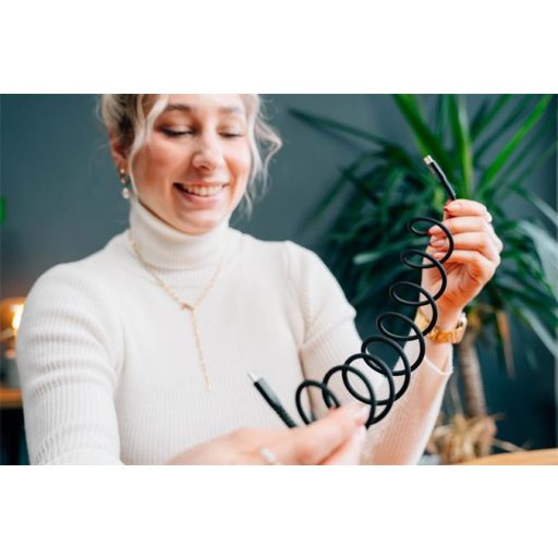 USB kábel, USB-C - USB-C, 1,2 m, 100W, mágneses, VERBATIM, fekete