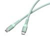 USB kábel, USB-C - USB-C, 1,2 m, 60W, mágneses, VERBATIM, zöld