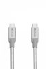 USB kábel, USB-C 3.1 - USB-C, 30 cm, VERBATIM, ezüst