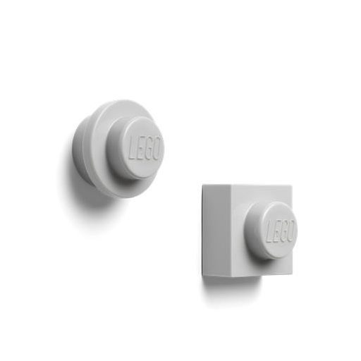 Mágnes, 2 különböző forma, LEGO, szürke