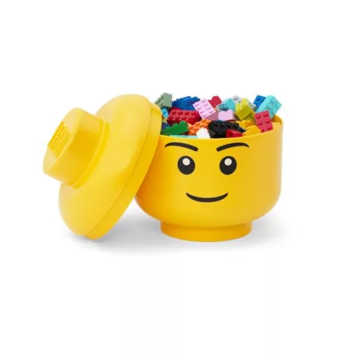 Tárolódoboz, fej, kicsi, LEGO, Boy
