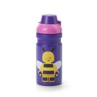   Kulacs, 390 ml, LEGO "Bee", lila-rózsaszín-mintás