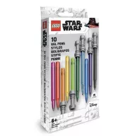   Zseléstoll készlet, 0,7 mm, fénykard, LEGO "Star Wars", 10 különböző szín