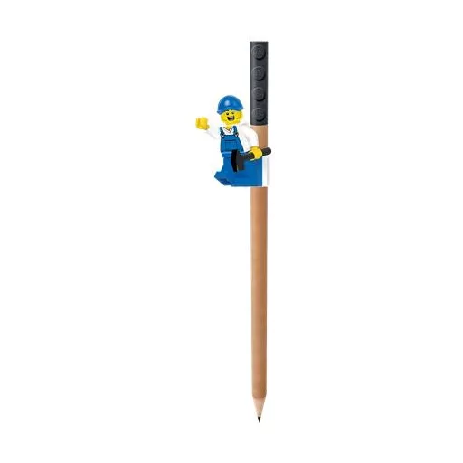 Színes ceruza készlet, mini figurával, LEGO, 12 különböző szín