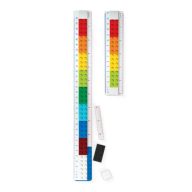   Vonalzókészlet, építhető, 2 darabos, mini figurával, LEGO