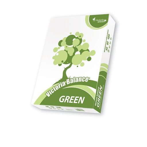 Másolópapír, újrahasznosított, A4, 80 g, VICTORIA PAPER "Balance Green"