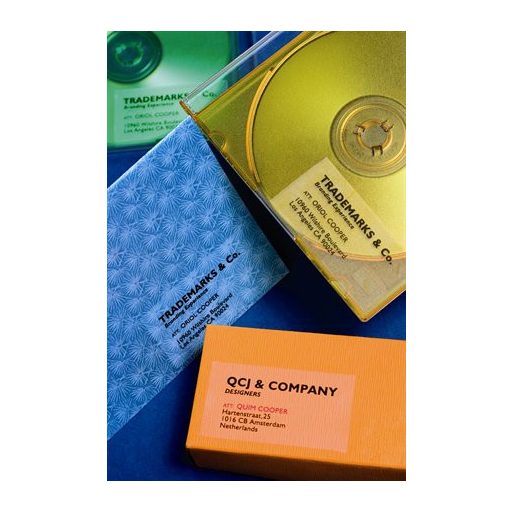 Etikett, 48,5x25,4 mm, poliészter, kerekített sarkú, APLI, átlátszó, 440 etikett/csomag