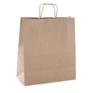 Ajándéktasak, 25x11x31 cm, APLI, barna