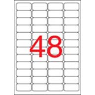   Etikett, 45,7x21,2 mm, biztonsági, kerekített sarkú, APLI, 480 etikett/csomag