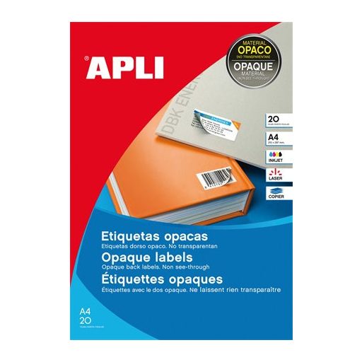 Etikett, univerzális, 70x37 mm, APLI, 480 etikett/csomag