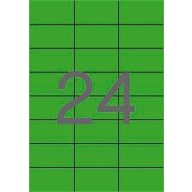 Etikett, 70x37 mm, színes, APLI, zöld, 2400 etikett/csomag