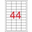 Etikett, 48,5x25,4 mm, poliészter, időjárásálló, matt, APLI, áttetsző, 880 etikett/csomag