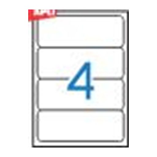 Iratrendező etikett, univerzális, 190x61 mm, APLI, 100 etikett/csomag