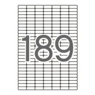   Etikett, univerzális, kerekített sarkú, 25,4x10 mm, APLI, 1890 etikett/csomag