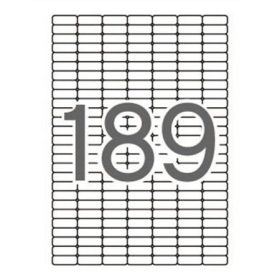   Etikett, univerzális, kerekített sarkú, 25,4x10 mm, APLI, 1890 etikett/csomag