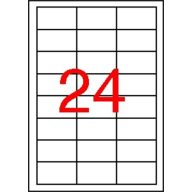   Etikett, 64,6x33,8 mm, poliészter, időjárásálló, fehér, APLI, 2400 etikett/csomag