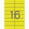 Etikett, 105x37 mm, színes, APLI, sárga, 1600 etikett/csomag