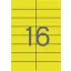 Etikett, 105x37 mm, színes, APLI, sárga, 1600 etikett/csomag