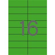 Etikett, 105x37 mm, színes, APLI, zöld 1600 etikett/csomag