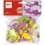 Moosgumi, öntapadó, glitteres, virágok, APLI Kids "Eva Sheets", vegyes színek