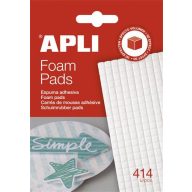 Ragasztó négyzetek, 414 db/csomag, kétoldalas, APLI