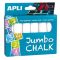 Aszfaltkréta, kerek, jumbo, APLI, fehér