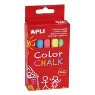Táblakréta, kerek, 10 darabos, APLI, vegyes színek