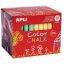 Táblakréta, kerek, 100 darabos, APLI, vegyes színek