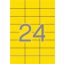 Etikett, 70x37 mm, színes, APLI, sárga, 480 etikett/csomag