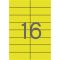 Etikett, 105x37 mm, színes, APLI, sárga, 320 etikett/csomag