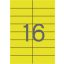 Etikett, 105x37 mm, színes, APLI, sárga, 320 etikett/csomag