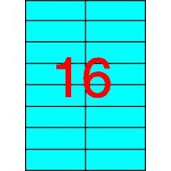 Etikett, 105x37 mm, színes, APLI, kék, 320 etikett/csomag