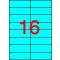 Etikett, 105x37 mm, színes, APLI, kék, 320 etikett/csomag
