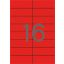 Etikett, 105x37 mm, színes, APLI, piros, 320 etikett/csomag