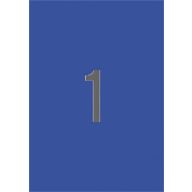 Etikett, 210x297 mm, színes, APLI, kék, 20 etikett/csomag