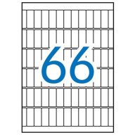   Etikett, 12x30 mm, kerekített sarkú, A5 hordozón, APLI, 990 etikett/csomag