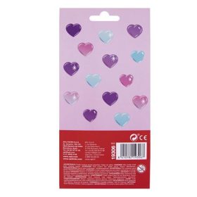   Matrica, domború, APLI Kids "Stickers", tündöklő szívek