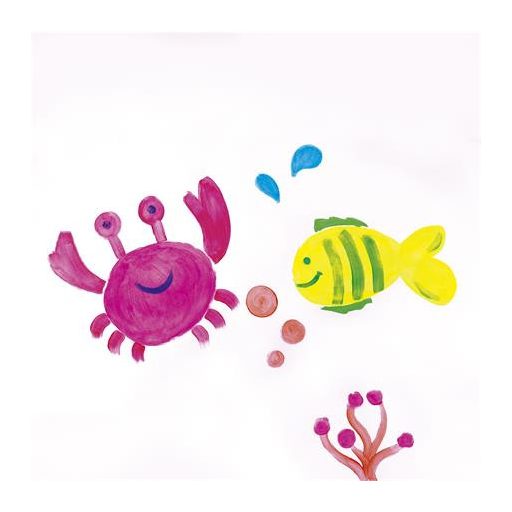 Tempera készlet, ecsetvégű tubusban, APLI Kids "Paint&Fun", 6 különböző neon szín