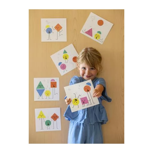 Geometriai matricás készlet, APLI Kids "Geometric", érzelmek