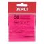 Öntapadó jegyzettömb, átlátszó, vízálló, 75x75 mm, 50 lap, APLI, rózsaszín