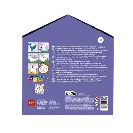 Ujjfestő készlet, APLI Kids "My first paint", állatok