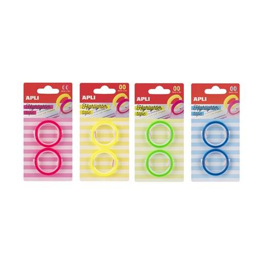 Szövegkiemelő szalag display, 32 db, APLI, különböző színekben