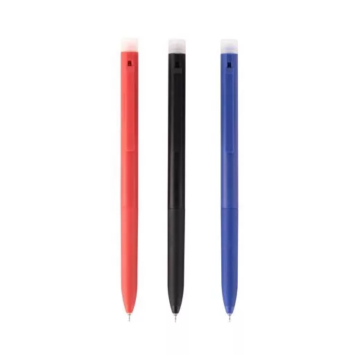 Zseléstoll display, 0,5 mm, nyomógombos, radírozható, APLI "Erasable", vegyes színek