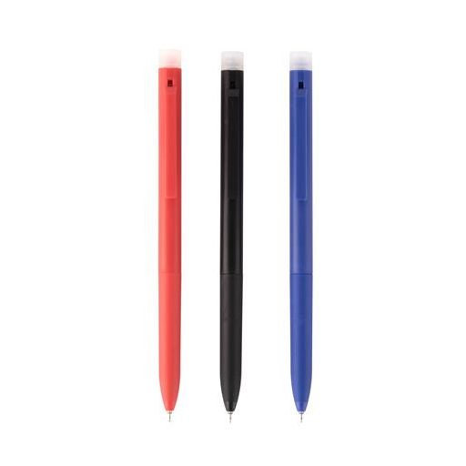 Zseléstoll, 0,5 mm, nyomógombos, radírozható, APLI "Erasable", vegyes színek