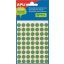 Etikett, 10 mm kör, kézzel írható, színes, APLI, zöld, 315 etikett/csomag