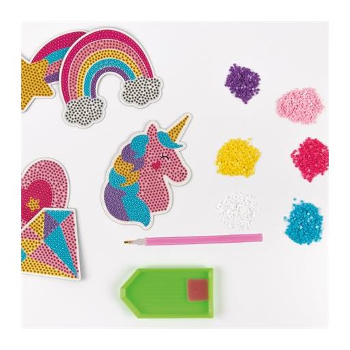 Gyémántmozaik mágnes készlet, APLI Kids "Craft Kit"