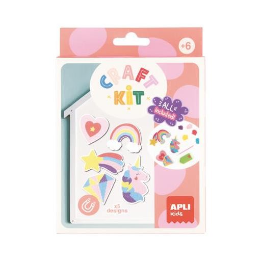 Gyémántmozaik mágnes készlet, APLI Kids "Craft Kit"